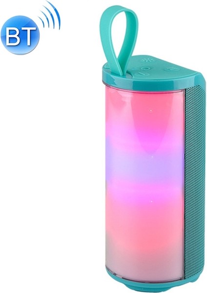 LED Taşınabilir Bluetooth Hoparlör Açık Su Geçirmez Subwoofer (Green) (Yurt Dışından)