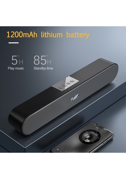 Wk D11 Taşınabilir Kablosuz Bluetooth V5.0 Masaüstü Hoparlör (Black) (Yurt Dışından) indirimleri