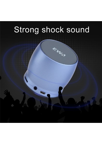 Yue Store A150 Taşınabilir Mini Bluetooth Hoparlör Kablosuz Hifi Stereo (Blue) (Yurt Dışından)