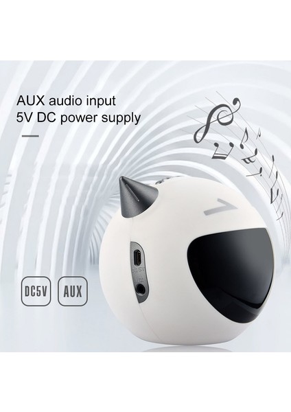 M8 Çok Fonksiyonlu Şeytan Tarzı Bluetooth Hoparlör (Black) (Yurt Dışından) fırsatları
