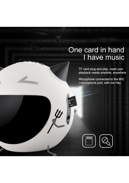 M8 Çok Fonksiyonlu Şeytan Tarzı Bluetooth Hoparlör (Black) (Yurt Dışından) indirimleri