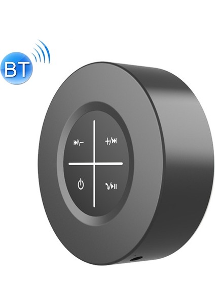 Mini Akıllı Araba Kart Taşınabilir Subwoofer Bluetooth Hoparlör (Black) (Yurt Dışından)