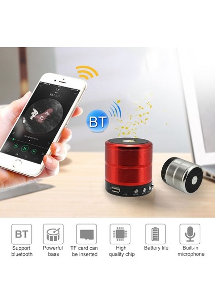 S28 Metal Mobil Bluetooth Stereo Taşınabilir Hoparlör (Black) (Yurt Dışından) fırsatları