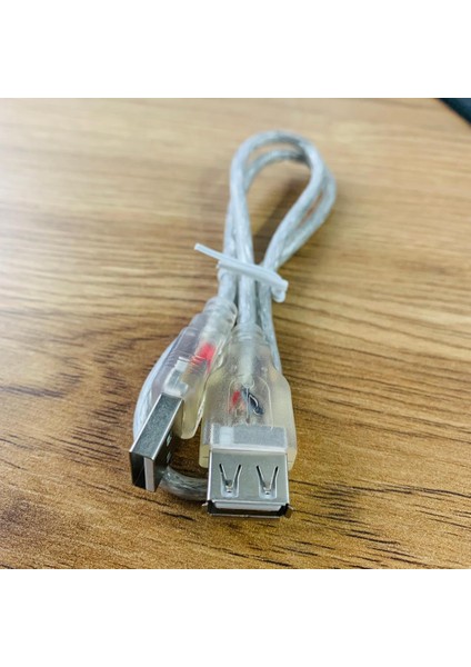 0.50CM - Kaliteli USB 2.0 Şeffaf USB Uzatma Kablosu Pc Tv USB Klavye Mouse Wifiy Azıcı Için Şeffaf Renk fiyatları