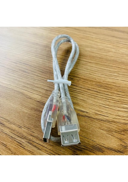 0.50CM - Kaliteli USB 2.0 Şeffaf USB Uzatma Kablosu Pc Tv USB Klavye Mouse Wifiy Azıcı Için Şeffaf Renk fırsatları