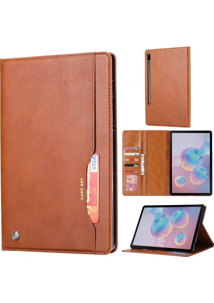 Samsung Tab S7 / T870 / T875 Tpu Deri Kılıfları (Brown) (Yurt Dışından)