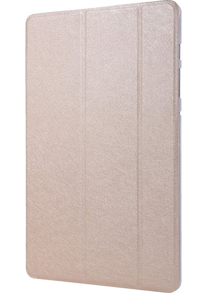 Samsung Galaxy Tab S7 / T870 Için Ipek Doku Deri Kılıf (Gold) (Yurt Dışından)