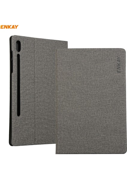 Yue Store Galaxy Tab S7 11.0 T870 / T875 Enkay Pu + Tpu Kılıfı (Grey) (Yurt Dışından)