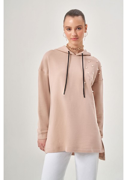 Incili Bej Sweatshirt