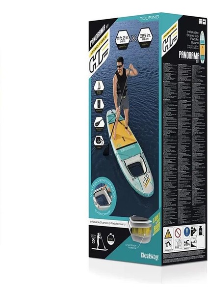 Bestway Hydro Force Şişme Sörf Tahtası Kano Paddle Set 340 x 89 x 15 Cm.
