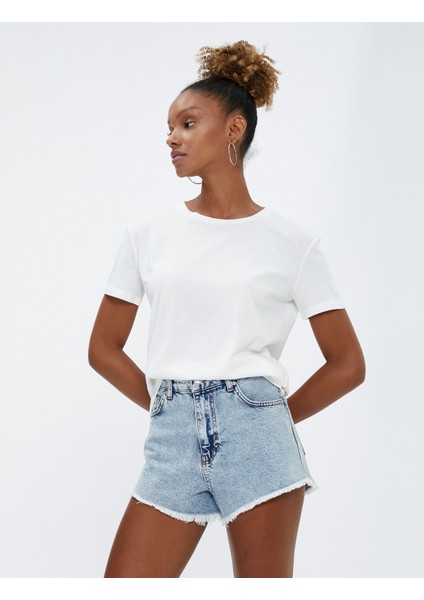 2'li Basic Tişört Seti Bisiklet Yaka Çok Renkli Pamuklu fırsatları