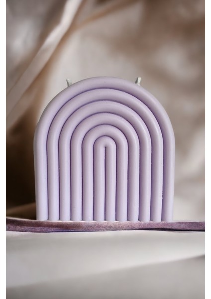 Rainbow Lilac Candle Soya Wax Mora Mora Esanslı Mum