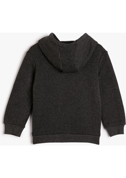 Kapşonlu Sweatshirt Uzun Kollu Şardonlu Basketbol Temalı Baskılı fiyatları