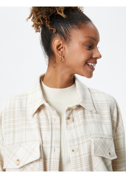 Gömlek Ceket Kapaklı Cepli Yumuşak Dokulu