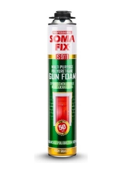750 ml - 850 Gr Tabancalı Poliüretan Köpük Tam Gramajlı Çelik Kapı Pencere Izolasyon Montaj Dolgu Pu Köpük