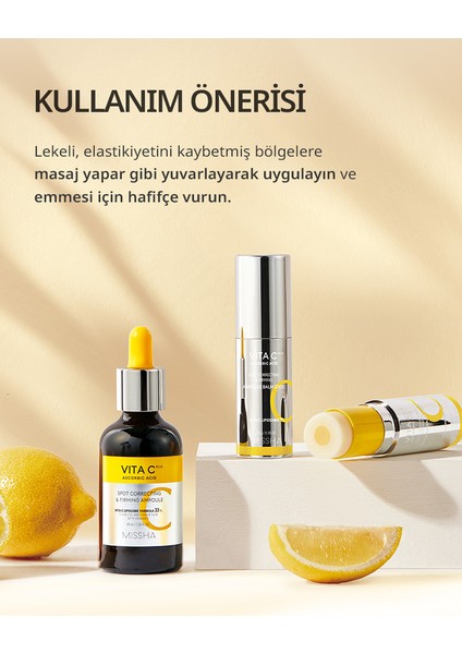 C Vitamini Içerikli Leke Karşıtı ve Esnek Görünüm Sağlayan Ampul Stick Vita C Plus Ampoule Stick