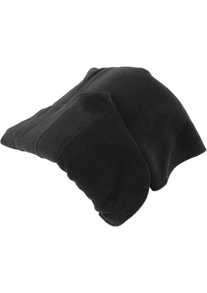 Uçak Seyahat Boyun Yastığı Kafası Yastık Aksesuarları Ayarlanabilir Siyah (Yurt Dışından)