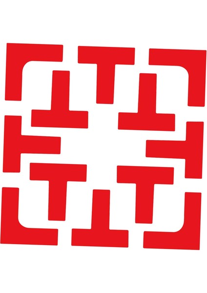 Pickleball Court Marker Tenis Tenis Tenis Kırmızısı Için Seti (Yurt Dışından) fiyatları