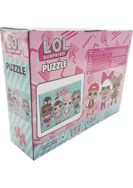 Kids Lol 54 Parça Puzzle LOL7895, Çocuklar Için Eğlenceli Puzzle