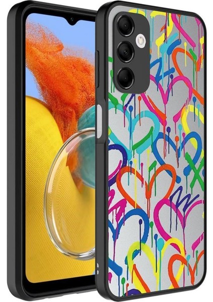 Galaxy M14 Kılıf Aynalı Desenli Kamera Korumalı Parlak Mirror Kapak