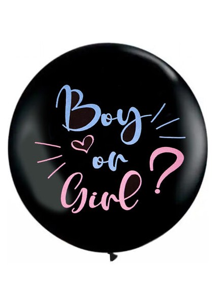 Mavi Konfetili Cinsiyet Belirleme Balonu 18 Inch