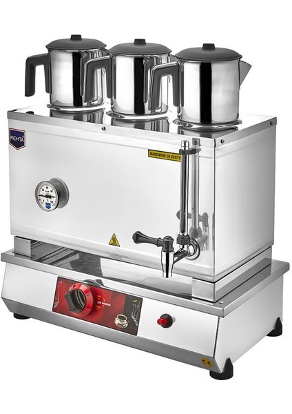 55 Model 3 Demlikli Gazlı (Ce) Pleytsiz Çay Ocağı 34 Lt