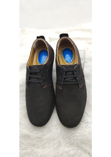 Çiğdem Gerçek Deri Siyah Nubuk Lazer Kesim Erkek Ayakkabı (Aylp) - Siyah - 41 - ST02625-13315 fiyatları