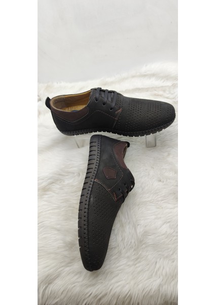 Çiğdem Gerçek Deri Siyah Nubuk Lazer Kesim Erkek Ayakkabı (Aylp) - Siyah - 41 - ST02625-13315 modelleri