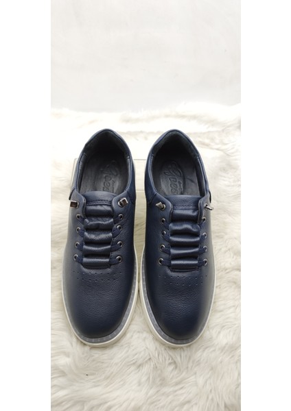 Çiğdem Gerçek Deri Lacivert Lastik Bağlı Erkek Ayakkabı (Gos 1071 ) - Lacivert - 41 - ST02621-13291 modelleri