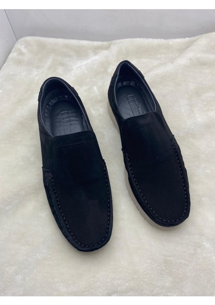 Çiğdem Siyah Hakiki Nubuk Deri Erkek Günlük AYAKKABI(232060) - Siyah - 40 - ST02156-SİYAH-40