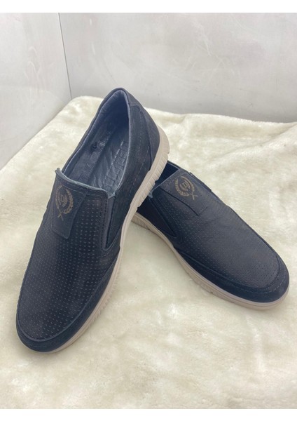 Çiğdem Siyah Hakiki Nubuk Deri Erkek Günlük AYAKKABI(2301) - Siyah - 43 - ST02155-SİYAH-43