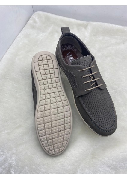 6206 Hakiki Nubuk Deri Erkek Günlük Ayakkabı - Bej - 40 - ST02152-BEJ-40 fırsatları