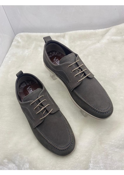 6206 Hakiki Nubuk Deri Erkek Günlük Ayakkabı - Bej - 40 - ST02152-BEJ-40 indirimleri