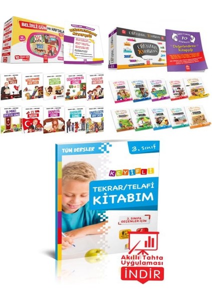 3. Sınıf Hikaye Setleri ( Belirli Gün ve Haftalar - Üretimin 10 Harikası ) - 3. Sınıf Keyifli Tekrar / Telafi Kitabım