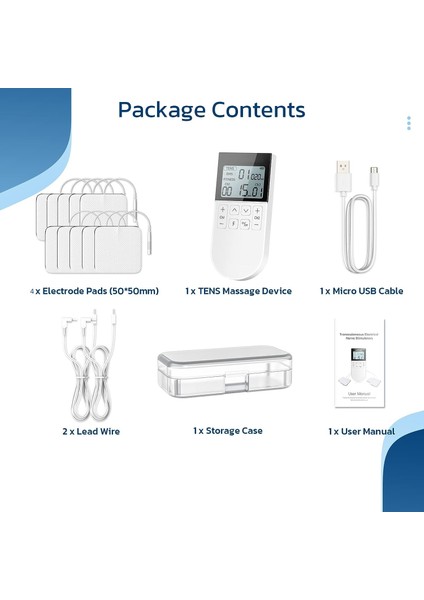 KTR-2610 Şarjlı Tens + Ems + Masaj Cihazı + Taşıma Kabı