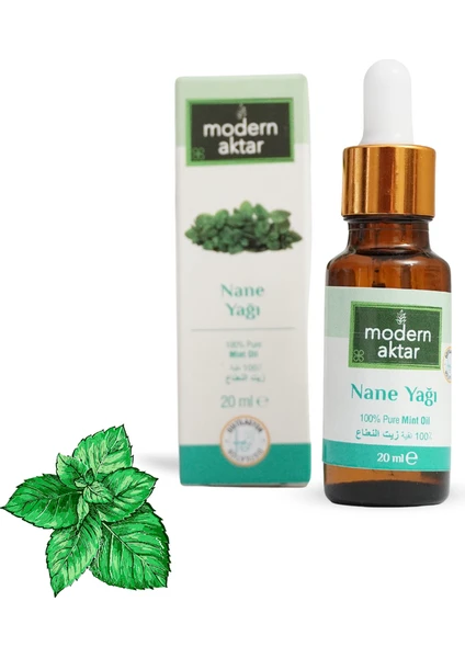 Modern Aktar Doğal Nane Yaprağı Yağı 20 ml