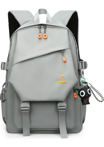 Sırt Çantası Erkek Büyük Kapasiteli Seyahat Bilgisayarı Sırt Çantası Rahat Trend Ortaokul Öğrencilerinin Kore Versiyonu Üniversite Öğrencileri Modaya Uygun Okul Çantası (Yurt Dışından)