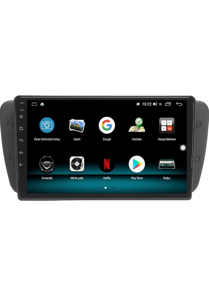 Seat Ibiza Android 12 Multimedya Carplay 8gb Ram + 128GB HDD Navigasyon Ekran