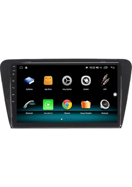Skoda Octavia Android 12 Multimedya Carplay 8gb Ram + 128GB HDD Navigasyon Ekran