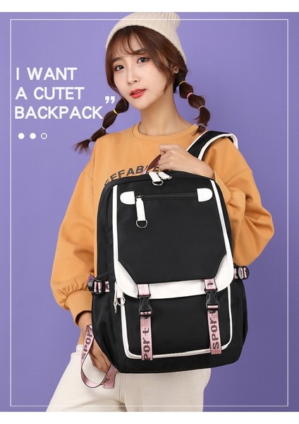 Su Geçirmez USB Bağlantı Noktalı Okul Sırt Çantası (Yurt Dışından) fırsatları