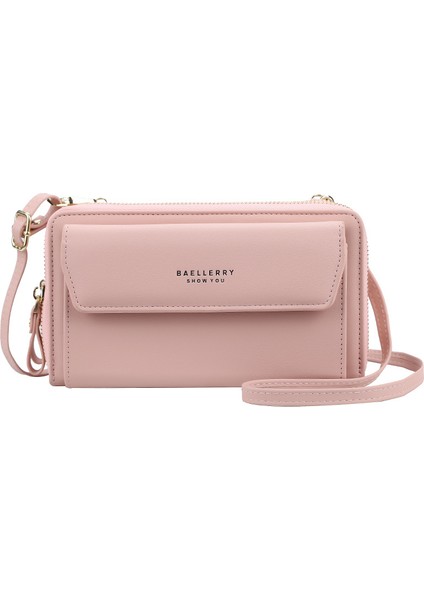 Bayanlar Uzun Çanta Çift Fermuarlı Büyük Kapasiteli Çapraz Çanta (Yurt Dışından)