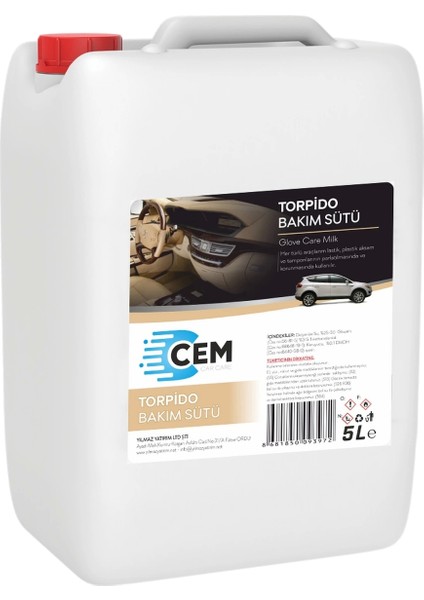 CEM CAR CARE Torpido Bakım Sütü 5 KG