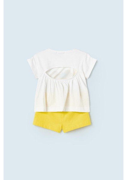 12-36 Ay Kız Bebek Şort Takım Sarı fiyatları