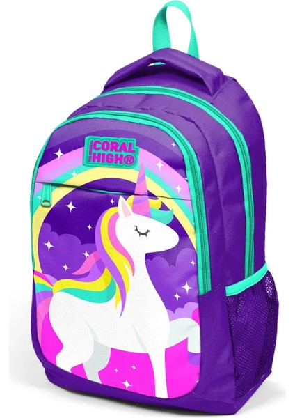 Kids Unicorn Desenli Üç Bölmeli 3'Lü Çanta Set fiyatları
