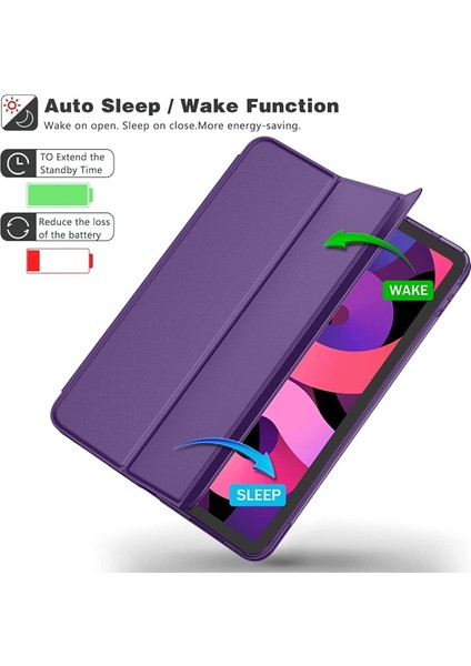 Apple iPad Air 5.nesil 10.9" Uyku Modlu Kapaklı Ince Slim Kılıf modelleri