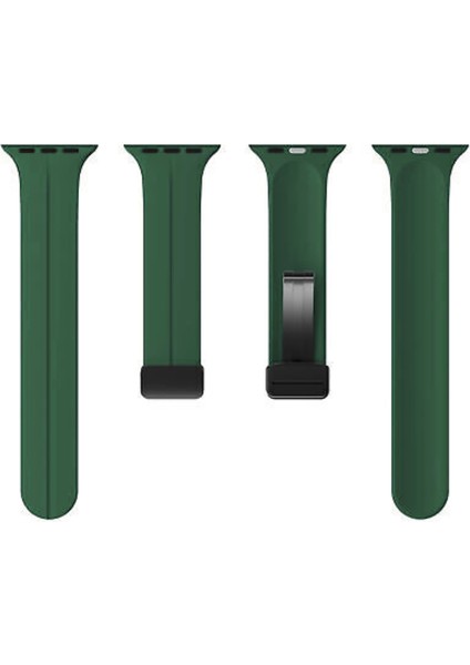 Apple Watch 40MM Su Geçirmez Silikon Spor Kordonu, Kolay Takma/çıkarma, Metal Manyetik özellikli modelleri