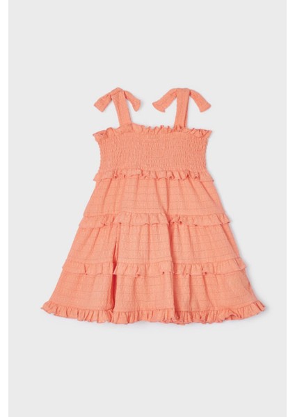 2-9 Yaş Kız Çocuk Askılı Elbise Somon fırsatları
