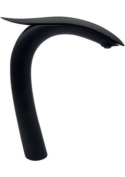 Swan Mat Sıyah Çanak Lavabo Armatürü ELG-115