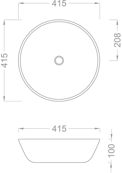 Mat Sıyah Gold Çanak Lavabo BG-309
