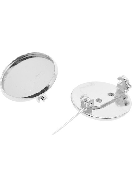 20MM Broş Taban Pimleri Düğmesi Set Zanaat Yapımı Pim 10 Adet Pirinç (Yurt Dışından)
